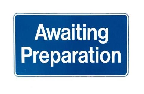 Awaiting-preparation-sticker